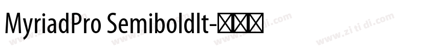 MyriadPro Semiboldlt字体转换